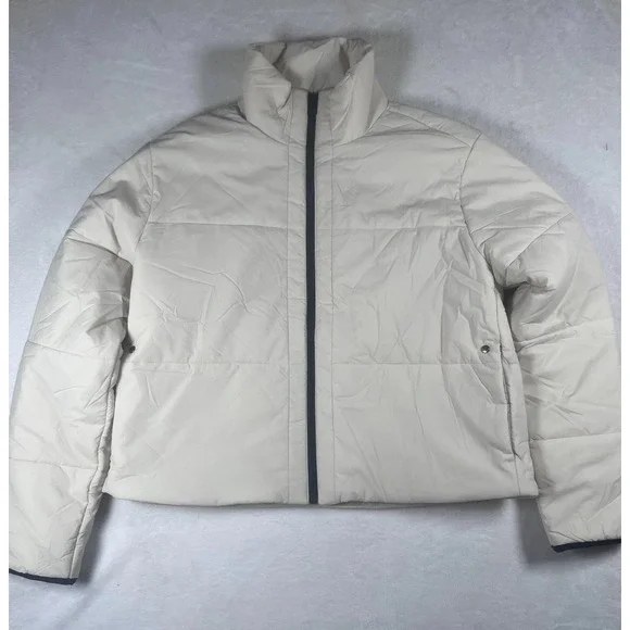 Vuori Jacket Women's Small White Primaloft Insulated Full Zip Puffer Winter Warm - Picture 1 of 16